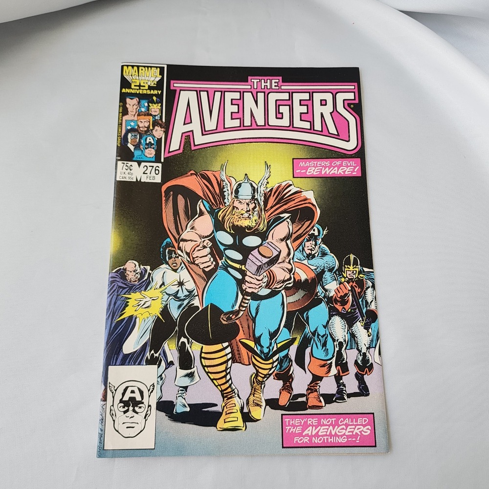 The Avengers #276 Marvel Comic Book February 1987 Thor Masters of Evil FN B&B OG